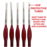 ICKYSTICKY SYNTHETIC PAINT BRUSH SET HOLDER+BRUSHES