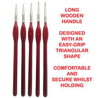 ICKYSTICKY SYNTHETIC 5 PIECE PAINT BRUSH SETS