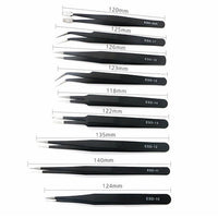 9 PIECE PRECISION TWEEZER SET W/BAG