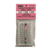 ICKYSTICKY TUNGSTEN MICRO DRILL BITS 1.1MM - 2.0MM