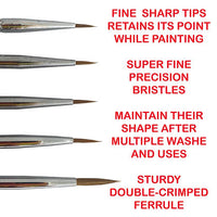 ICKYSTICKY NATURAL 5 PIECE PAINT BRUSH SETS