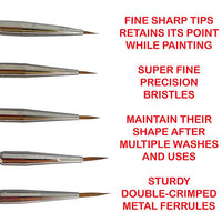 ICKYSTICKY SYNTHETIC 5 PIECE PAINT BRUSH SETS