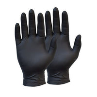 ICKYSTICKY BLACK ROCKET NITRILE GLOVES 100 PACK