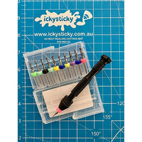 ICKYSTICKY TUNGSTEN MICRO DRILL BIT SET W/HANDLE 0.3-3MM