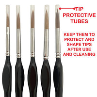 ICKYSTICKY NATURAL PAINT BRUSH SET HOLDER+BRUSHES