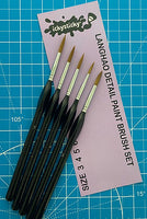 ICKYSTICKY NATURAL 5 PIECE PAINT BRUSH SETS