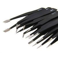 9 PIECE PRECISION TWEEZER SET W/BAG