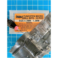ICKYSTICKY TUNGSTEN MICRO DRILL BITS 0.3MM - 1.2MM