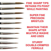 ICKYSTICKY NATURAL PAINT BRUSH SET HOLDER+BRUSHES