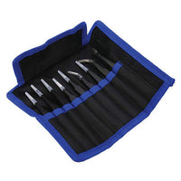 9 PIECE PRECISION TWEEZER SET W/BAG