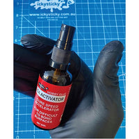 ICKYSTICKY BLACK ROCKET NITRILE GLOVES 100 PACK