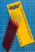 ICKYSTICKY SYNTHETIC 5 PIECE PAINT BRUSH SETS