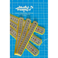 ICKYSTICKY STAINLESS STEEL RULERS