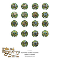 EPIC BATTLES : PIKE & SHOTTE - MONTROSE'S SCOTTISH ROYALISTS CASUALTY MARKERS