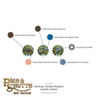 EPIC BATTLES : PIKE & SHOTTE - MONTROSE'S SCOTTISH ROYALISTS CASUALTY MARKERS