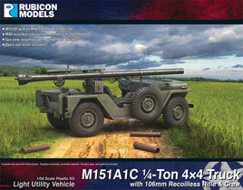 RUBICON MODELS - M151A1C 1/4 TON 4X4 TRUCK WITH 106MM RECOILLESS RIFLE