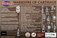 VICTRIX MINIATURES - VXA010 WARRIORS OF CARTHAGE : HANNIBAL'S VETERANS, LIBYAN SPEARMEN AND LIBYAN JAVELINMEN