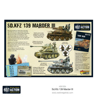 BOLT ACTION : SD. KFZ 139 MARDER III TANK DESTROYER