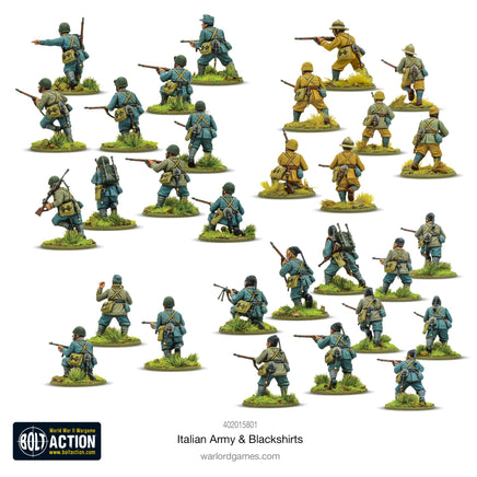 BOLT ACTION : ITALIAN ARMY & BLACKSHIRTS - Khaki and Green Books