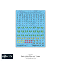 BOLT ACTION - ITALIAN ALPINI MOUNTAIN TROOPS (PLASTIC)
