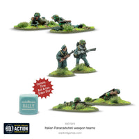 BOLT ACTION : ITALIAN PARACADUTISTI WEAPONS TEAMS