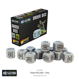 BOLT ACTION : ORDERS DICE PACK - GREY