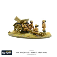 BOLT ACTION : ITALIAN BERSAGLIERI 100/17 MODELLO 14 MEDIUM ARTILLERY