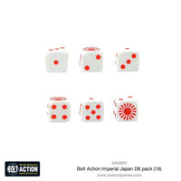 BOLT ACTION : D6 DICE - IMPERIAL JAPANESE (16)