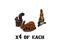 DEAD MAN'S HAND - SQUIRRELS & BUNNIES (4 SQUIRRELS, 8 BUNNIES)