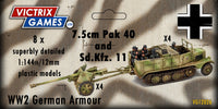 VICTRIX MINIATURES - VG12026 PAK40 + SD.KFZ.11
