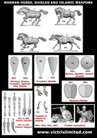 VICTRIX MINIATURES - VXDA012 NORMAN UNARMOURED CAVALRY