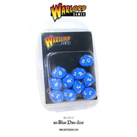 BOLT ACTION : 10 X D10 DICE BLUE