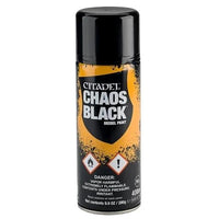 62-02 CITADEL SPRAY PAINT : CHAOS BLACK