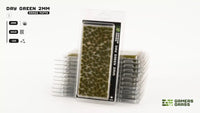 GAMERS GRASS : DRY GREEN 2MM TUFTS
