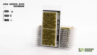 GAMERS GRASS : DRY GREEN 6MM TUFTS