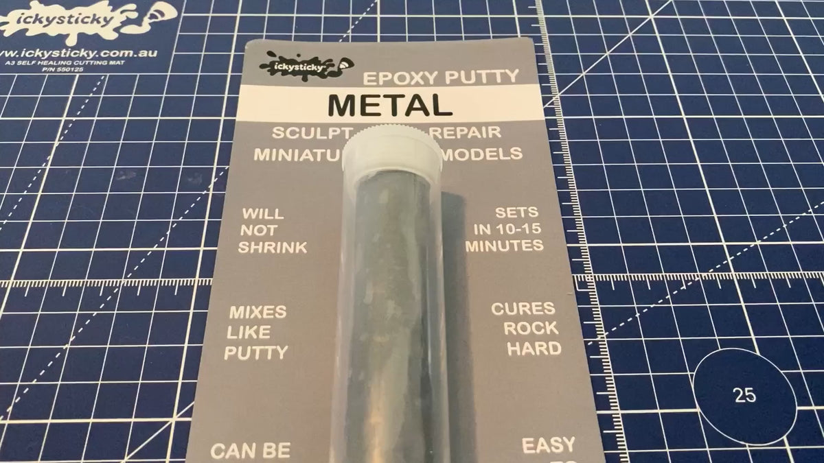 ICKYSTICKY METAL EPOXY PUTTY 56GM Khaki and Green Books