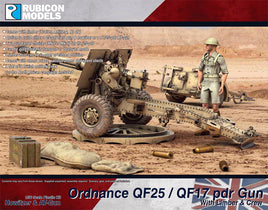 Rubicon - Ordnance QF25 / QF17 pdr Gun Howitzer & AT-Gun with Limber & Crew - Khaki and Green Books