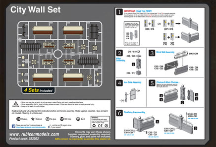 Rubicon City (Brick) Wall Set - Khaki and Green Books