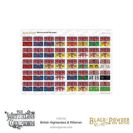 Black Powder Epic Battles: Waterloo - British Highlanders & Rifleman - Khaki and Green Books