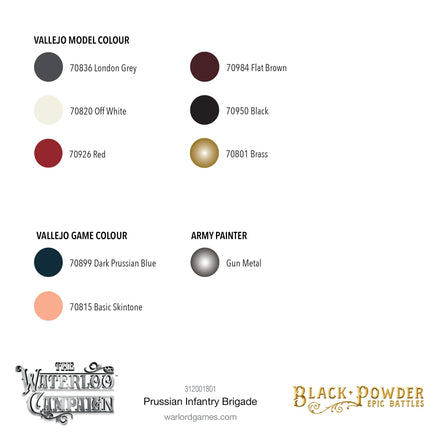 Black Powder Epic Battles - Waterloo: Prussian Infantry Brigade - Khaki and Green Books