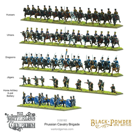 Black Powder Epic Battles - Waterloo: Prussian Cavalry Brigade - Khaki and Green Books