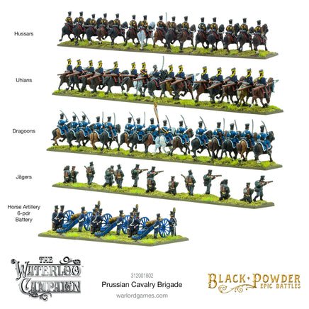 Black Powder Epic Battles - Waterloo: Prussian Cavalry Brigade - Khaki and Green Books