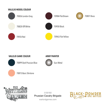 Black Powder Epic Battles - Waterloo: Prussian Cavalry Brigade - Khaki and Green Books