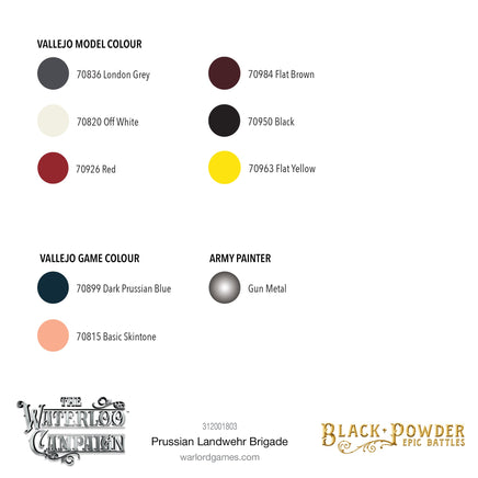 Black Powder Epic Battles - Waterloo: Prussian Landwehr Brigade - Khaki and Green Books