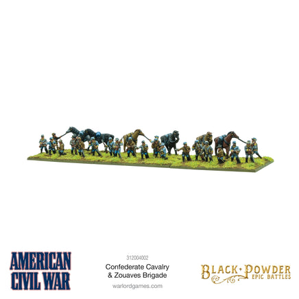 BLACK POWDER EPIC BATTLES : ACW - CONFEDERATE CAVALRY & ZOUAVES - Khaki and Green Books