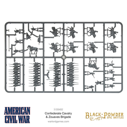 BLACK POWDER EPIC BATTLES : ACW - CONFEDERATE CAVALRY & ZOUAVES - Khaki and Green Books