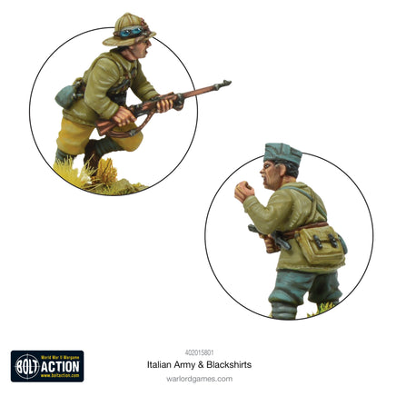 Bolt Action : Italian Army & Blackshirts Plastic - Khaki & Green Books