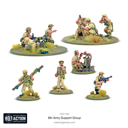Bolt Action - 8th Army support group - Khaki and Green Books