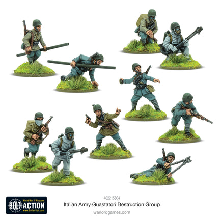 Bolt Action - Italian Army Guastatori Destruction Group - Khaki and Green Books