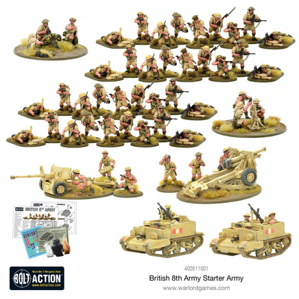 Bolt Action - British 8th Army Starter Army - Khaki and Green Books
